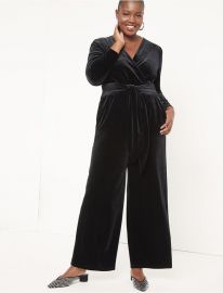 velvet jumpsuit at Eloquii