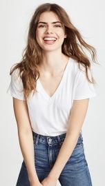 vince Essential V Neck Tee at Shopbop