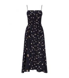 vince FLORAL MIDI DRESS at Harrods