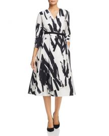 weekend max mara Cartone Brushstroke-Print Wrap Dress at Bloomingdales