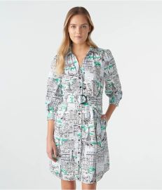 whimsy-paris-printed-belted-shirt-dress at Karl Lagerfeld