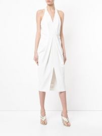 whitewash drape dress at Farfetch