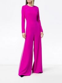 wide leg long sleeve jumpsuit by Adam Lippes at Farfetch