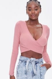 wrap crop top at Forever 21