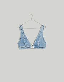 x Molly Dickson Denim Bralette at Madewell