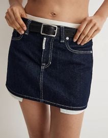 x Molly Dickson Denim Micro Mini Skirt at Madewell