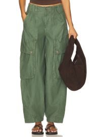 x We The Free Brentwood Slouch Pant In Aged Green at Revolve