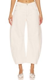 x We The Free Good Luck Mid Rise Barrel Jeans at Revolve