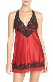 x27Musex27 Lace amp Satin Backless Chemise at Nordstrom