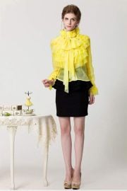 yellow blouse at Amazon