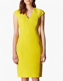 yellow v neck dress at John Lewis