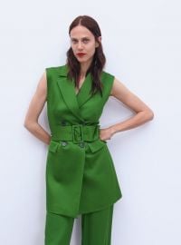 WornOnTV: Donna’s green sleeveless blazer on Today | Donna Farizan ...