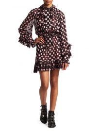 zimmermann Unbridled Polka Dot Ruffled A-Line Dress at Saks Fifth Avenue