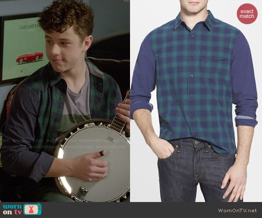 1901 Plaid Blocked Shirt worn by Luke Dunphy (Nolan Gould) on Modern Family