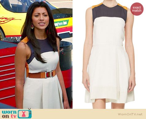 3.1 Phillip Lim Clique Tri-Color Dress worn by Reshma Shetty on Royal Pains