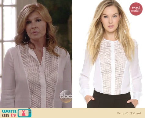 ALC Deen Blouse worn by Connie Britton on Nashville