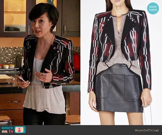 Bcbgmaxazria Nathan Jacket worn by Karen Rhodes (Yunjin Kim) on Mistresses