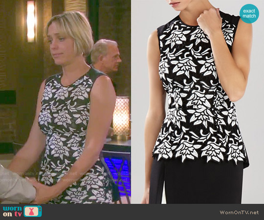 Bcbgmaxazria Shanine Top worn by Nicole Walker (Arianne Zucker) on Days of our Lives