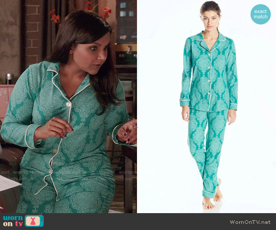 BedHead Jade Mandala Pajama Set worn by Mindy Lahiri (Mindy Kaling) on The Mindy Project