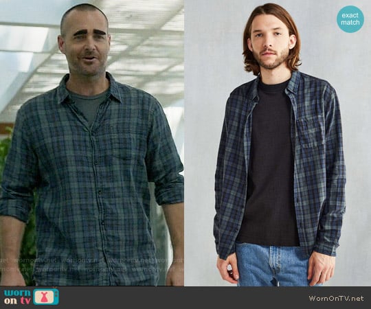 CPO Wyatt Plaid Button-Down Shirt in Green worn by Phil Miller (Will Forte) on Last Man On Earth