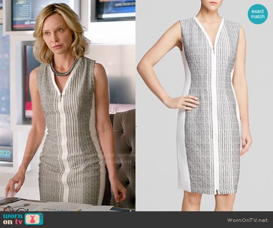 Elie Tahari Mila Zip Front Dress worn by Cat Grant (Calista Flockhart) on Supergirl