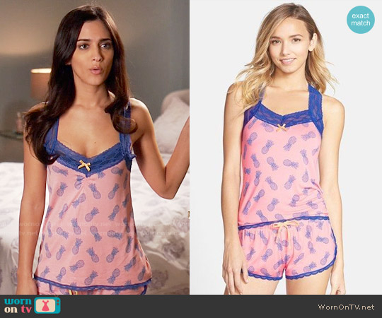 Honeydew Intimates 'Ahna' Short Pajamas worn by Daniela Mercado (Sol Rodríguez) on Devious Maids