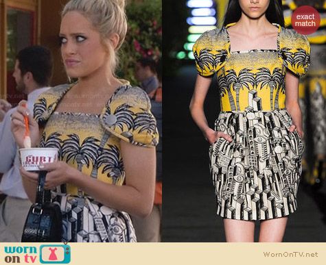 JC de Castelbajac Sprint 2013 Dress worn by Carly Chaikin on Suburgatory