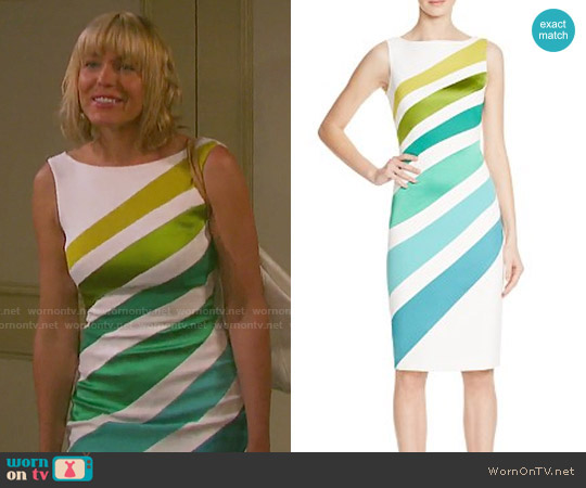 Karen Millen Ombre Stripe Dress worn by Nicole Walker (Arianne Zucker) on Days of our Lives