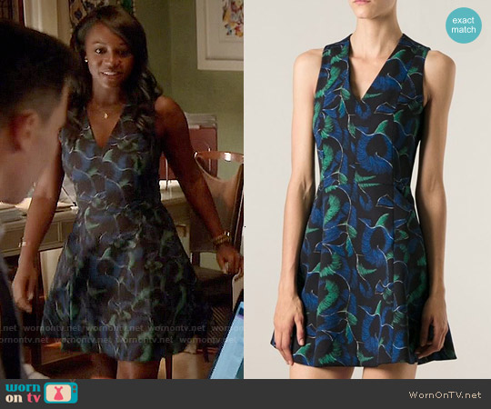 Kenzo Abstract Print Skater Dress worn by Michaela Pratt (Aja Naomi King) on How to Get Away with Murder