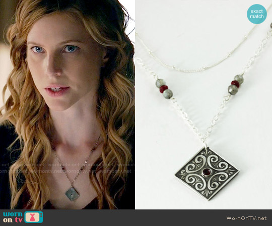 KimJakumDesigns Celtic Dream Necklace worn by Valerie Tulle (Elizabeth Blackmore) on The Vampire Diaries