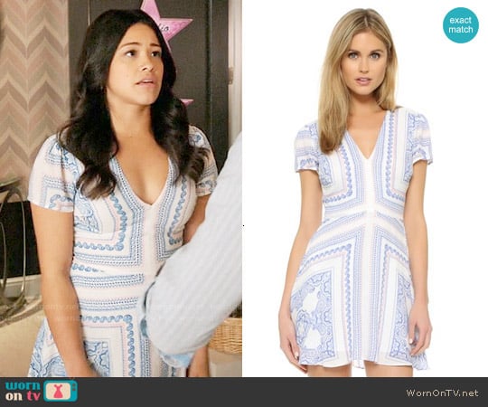 Lovers + Friends Cassidy Dress worn by Jane Villanueva (Gina Rodriguez) on Jane the Virgin