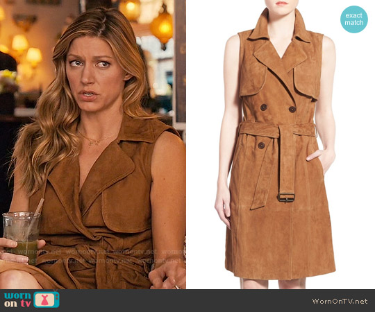 Olivia Palermo + Chelsea28 Sleeveless Suede Trench Dress worn by Josslyn Carver (Jes Macallan) on Mistresses