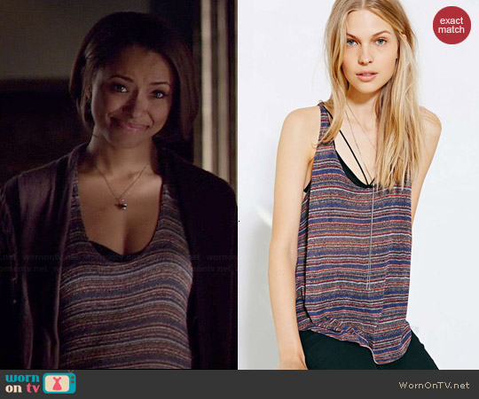 Project Social T Deep Scoop Tank worn by Bonnie Bennett (Kat Graham) on The Vampire Diaries