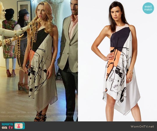 RACHEL Rachel Roy Printed Handkerchief Dress worn by Petra Solano (Yael Grobglas) on Jane the Virgin