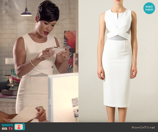 Roland Mouret Betley Dress worn by Anika Calhoun (Grace Gealey) on Empire