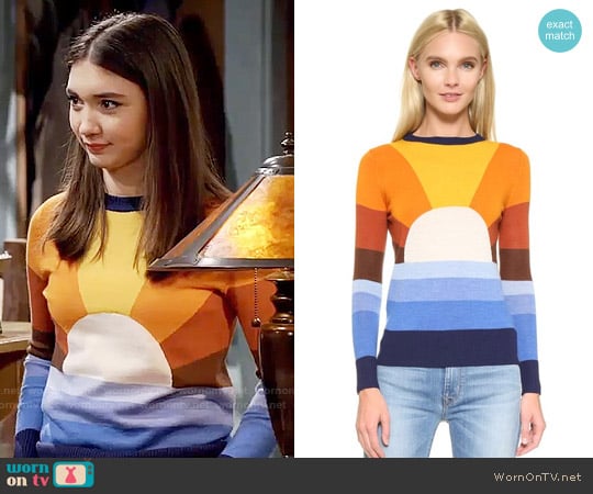 Stoned Immaculate California Dreamin Sweater worn by Riley Matthews (Rowan Blanchard) on Girl Meets World