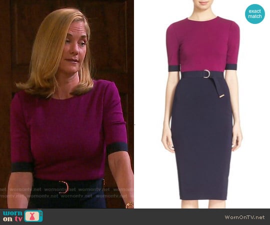 Ted Baker Wandee Dress worn by Eve Donovan (Kassie DePaiva) on Days of our Lives