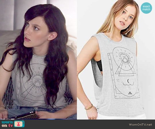 Truly Madly Deeply Mystical Chart Muscle Tee worn by Layla Grant (Aubrey Peeples) on Nashville