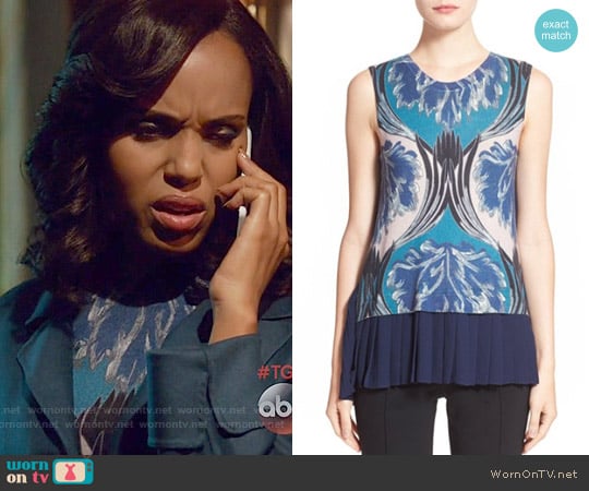 Yigal Azrouel Pleated Back Knit Top worn by Olivia Pope (Kerry Washington) on Scandal