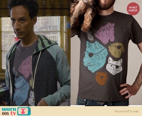 Abed's Tshirts: Threadless Animals with Eyepatches Tee worn on Community