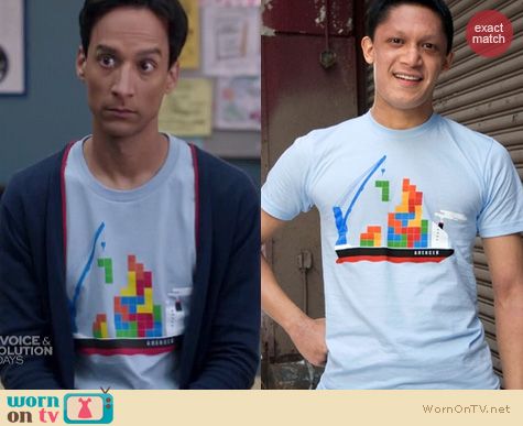 Community Fashion: Threadless 'Russian Cargo' shirt worn by Abed Nadir