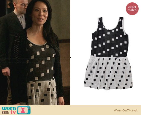 Ace & Jig Play Dress in Hopscotch worn by Lucy Liu on Elementary