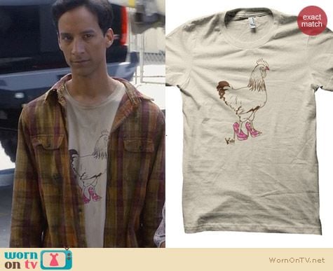 ADHT Shirts: Pretty Cock Tee worn by Abed Nadir on Community