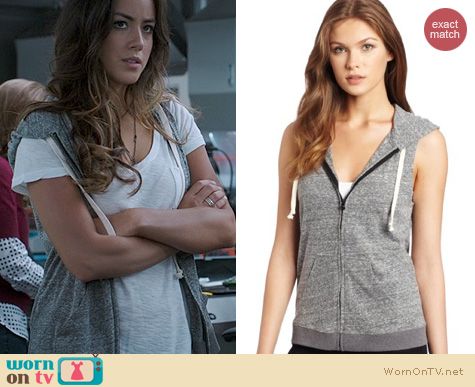 Agents of SHIELD Fashion: BCBGMAXAZRIA Sleeveless Hoodie worn by Chloe Bennett