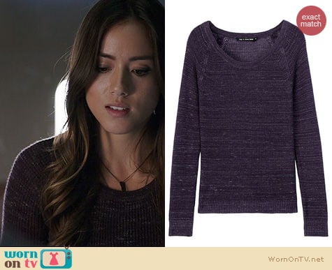 Agents Of SHIELD Fashion: Rag & Bone Belarus Sweater worn by Chloe Bennett