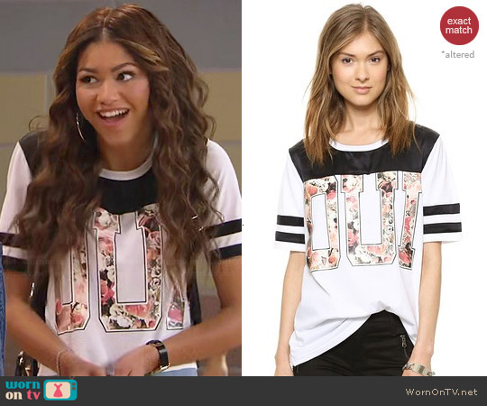 Aiko  Antoine Tshirt in French Garden worn by Zendaya on KC Undercover