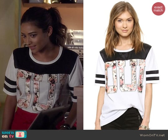 Aiko Antoine Tee worn by Shay Mitchell on PLL