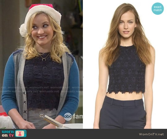 ALC Adriana Lace Top worn by Gabi Diamond (Emily Osment) on Young and Hungry