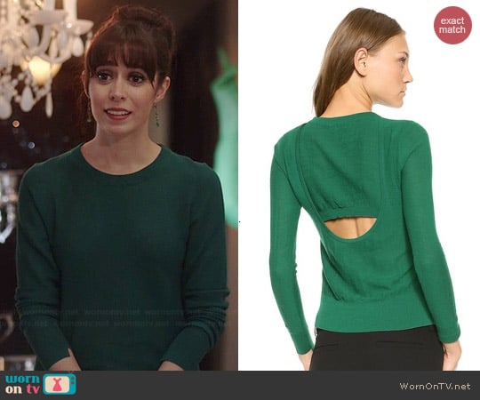 ALC Bline Sweater in Forest worn by Cristin Milioti on A to Z