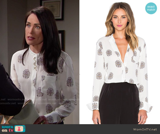 ALC Julie Blouse worn by Quinn Fuller (Rena Sofer) on The Bold and the Beautiful